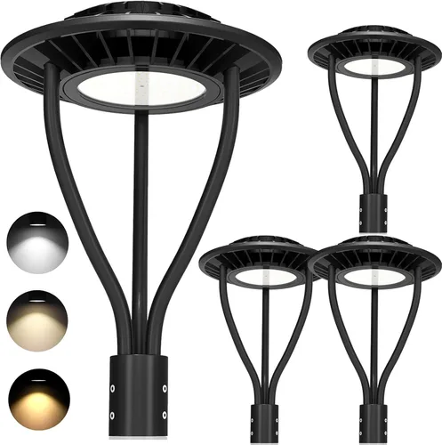 Miniatura 19 de Luz LED para poste superior, certificación ETL, 80 W, 64 W, 48 W, ajustable, 3 CCT, luces de poste para exteriores ajustables con fotocélula IP65
