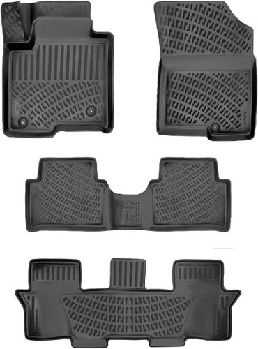 Miniatura 14 de RizLiner Kia Sorento 2003-2009 Floor Mats 3D Custom Fit Compatible with Kia Rubber Car Mats Laser Measured Floor Liners All Weather Heavy Duty