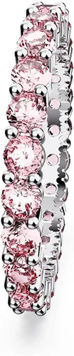Miniatura 3 de Swarovski Colección de Anillos de Cristal Matrix, Corte Redondo, Engaste de Puntas, Acabado de Rodio