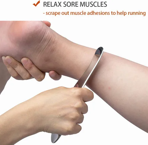 Miniatura 5 de Herramientas Gua Sha, herramienta de masaje de raspado de acero inoxidable, herramientas IASTM, herramientas de raspado miofascial para terapia