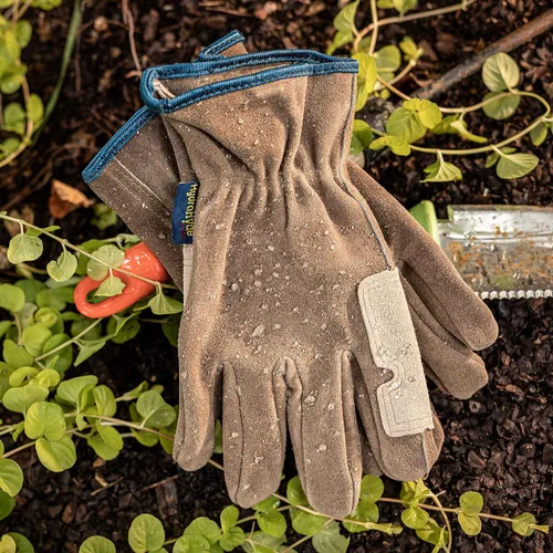 Miniatura 5 de Wells Lamont Guantes de trabajo de cuero HydraHyde para hombre, cuero de vaca dividido resistente al agua, palma reforzada para rancho, cercas