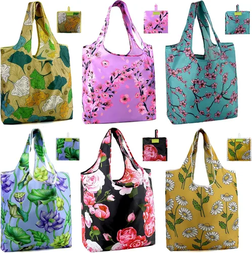 Miniatura 32 de Bolsas de la compra de animales reutilizables plegables bolsas de comestibles