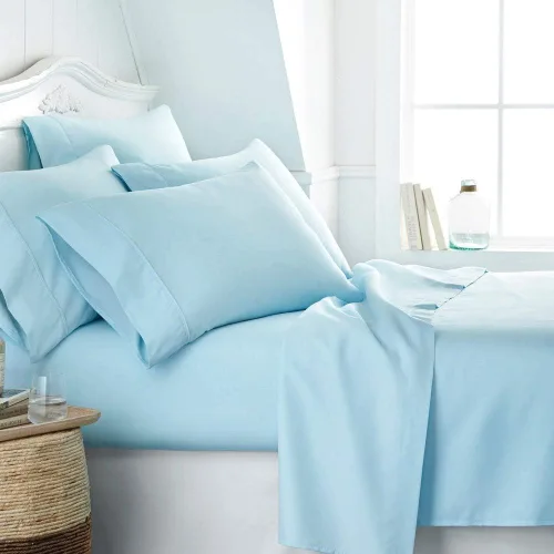 Miniatura 34 de ienjoy Home Linen Market - Juego de sábanas de 6 piezas, color rubor, tamaño King Blush