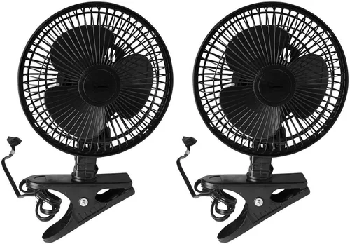 Miniatura 12 de JOEY'Z Ventilador con clip de 6 pulgadas - 2 velocidades - Inclinación ajustable, operación silenciosa - Negro Funcionamiento silencioso