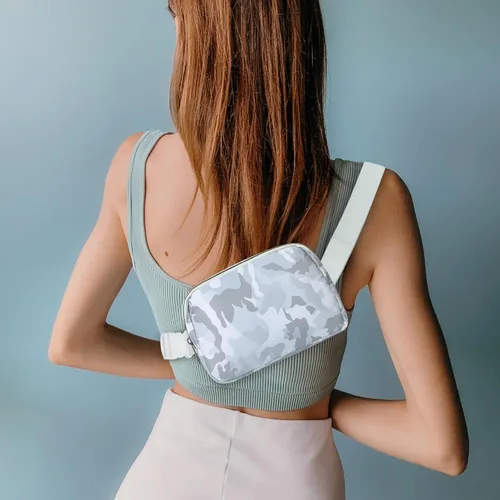 Miniatura 171 de Riñonera cruzada para mujeres y hombres, bolsa para cinturón para senderismo con correa ajustable, riñonera para correr, entrenamiento, deportes