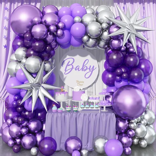 Miniatura 21 de Kit de arco de globos de baloncesto, kit de guirnalda de globos naranja y negro plateado con globos de estrella en explosión, kit de globos