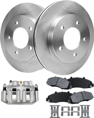 Miniatura 52 de Detroit Axle - Rotores de freno para Chrysler 200 2015 2016 2017, Rotores de freno de disco de reemplazo: 12.01" pulgadas delantero y 10.95