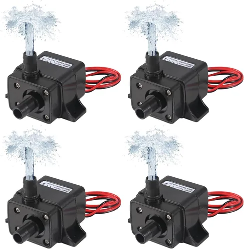 ACEIRMC 4 unids bomba de agua 240L/H DC 12V 4.2W Micro bomba sin escobillas 3M cabeza de bombeo ultra silenciosa bomba de agua para piscina acuario
