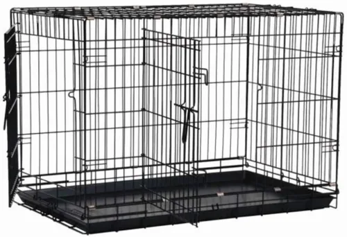 Miniatura 14 de Jaula grande con doble abertura Precision Pet, negra, Negro