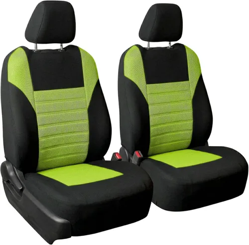 Miniatura 19 de FH Group Juego de fundas de asiento delantero de automóvil de malla de aire 3D premium, fundas de asiento compatibles con bolsa de aire, de ajuste