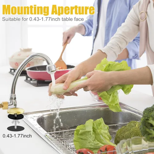 Miniatura 5 de Cubiertas para orificios para fregadero, 2 pulgadas, acero inoxidable, para fregadero de cocina, tapa de orificio de grifo, buen sellado, orificio