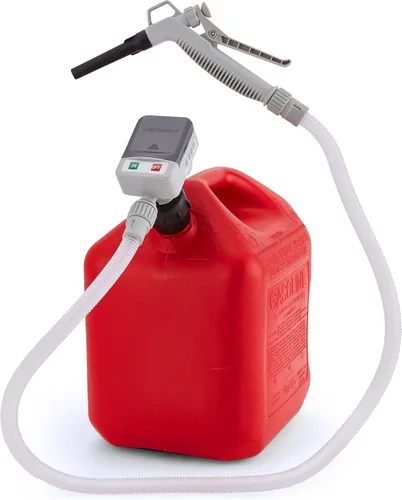 Deway Bomba automática de transferencia de combustible con boquilla para control rápido de flujo y parada, manguera extra larga, bomba de líquido