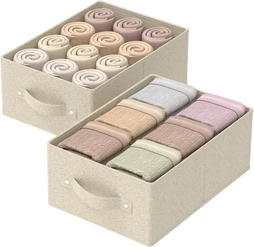 Organizador plegable para guardar ropa, cajas de almacenamiento para organizar el hogar, cestas cúbicas de tela, para oficina y armario, gris y