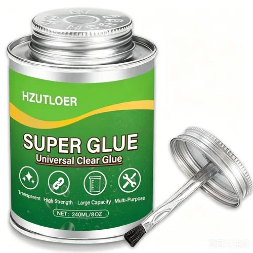 Super Glue,Clear Glue with Brush,All Purpose Strong Adhesive,Instant Superglue Multi-Purpose Glue for