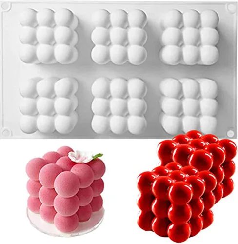 Miniatura 8 de OCPO KITCHEN Molde de silicona naranja para hornear pasteles de mousse, chocolate, postre de frutas, pudín, gelatina, molde de helado, molde