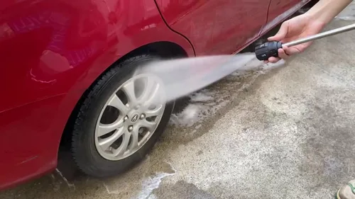 Miniatura 6 de Lavadora a presión 5 en 1 Rotación Turbo Punta de boquilla ajustable 4000 psi y 1/4 pulgadas de conexión rápida Adaptador de pistola de lavado a