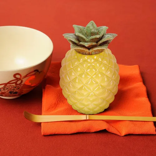 Miniatura 8 de BESTonZON Bote de té con forma de piña de 5.23 pulgadas de cerámica hermética para almacenamiento de té, tarro organizador para café suelto, azúcar