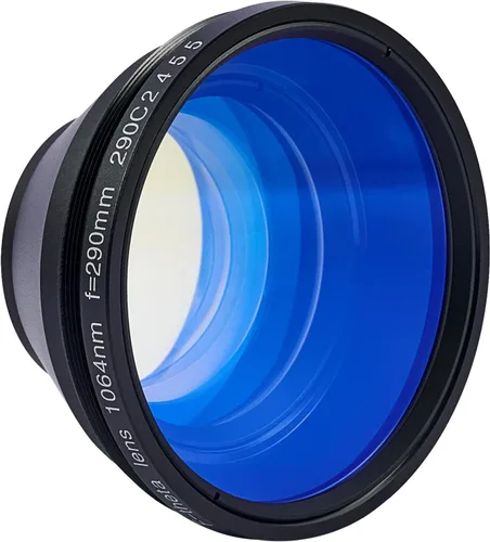 OMTech Lente F Theta para grabadores láser de fibra, lente de escaneo óptico de repuesto de 11.811 x 11.811 in para máquinas de grabado de marcado