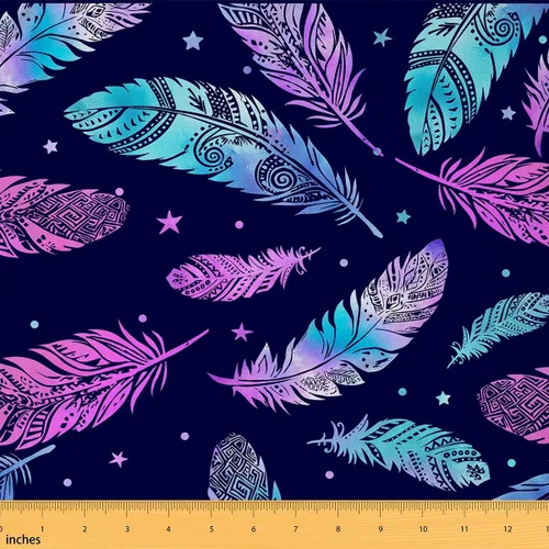 Miniatura 43 de Tela con patrón Paisley de The Yard, tela de tapicería floral étnica boho para sillas y sofás, costura, tela impermeable de arte mandala abstracto