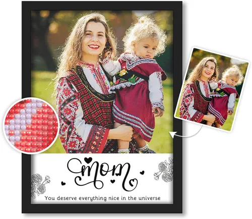 Miniatura 10 de Kits de pintura de diamantes personalizados para adultos, arte de diamantes con foto personalizada, imagen privada personalizada, decoración de A