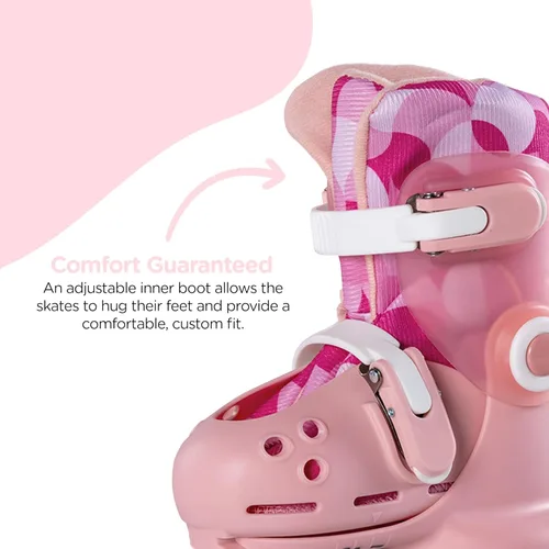 Miniatura 6 de Volution Learner Twista Patines – Patines ajustables 2 en 1 para niños a partir de 2 años – Convierte de patines de tres ruedas a patines en línea