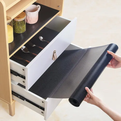 Miniatura 10 de Revestimientos de Estantes 11 pulgadas x 20 pies Revestimientos de Estantes para Gabinetes de Cocina Antiadherente Forro de Estantes Alfombrillas