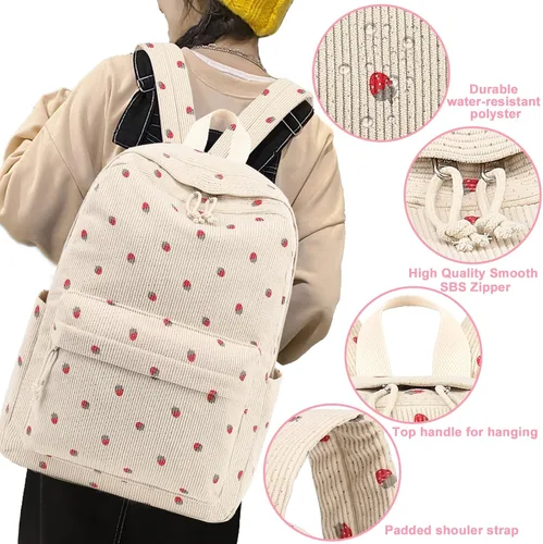 Miniatura 24 de Bluboon Juego de mochila para adolescentes, mochila escolar para niñas, lonchera y lápices, bolsas para estudiantes, 3 en 1, rosa-3 juegos, Escuela