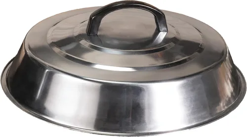 Blackstone Signature Accessories Tapa redonda 12" para derretir queso y cocinar al vapor. Para usar en la parrilla en interiores o exteriores.