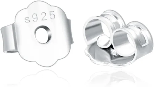 Miniatura 23 de Jade Earrings Studs, Green Jade Earrings for Women, 925 Sterling Silver Stud Earrings for Sensitive Ears, Jade Jewelry for Women & Men