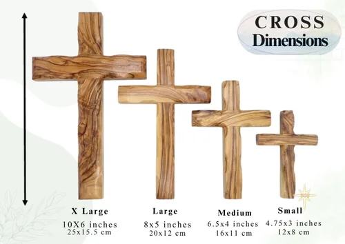 Miniatura 9 de Cruz de pared, cruces de madera de Belén, Tierra Santa. Crucifijo de madera de olivo. Decoración colgante para el hogar. Regalo religioso