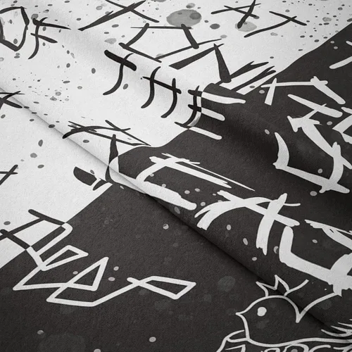 Miniatura 7 de LWZAYS Tapiz de pared de rapero, tapices Lil Peep Juice Wrld, tapiz de estrella blanco y negro para dormitorio residencia estudiantil, decoraciones