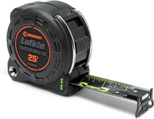 Lufkin Shockforce G2 LM1225B-02 - Cinta métrica magnética Nite Eye de 25 pies