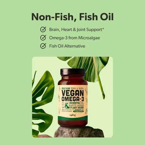 Miniatura 3 de Suplemento de Omega 3 vegano - Ácidos grasos DHA y EPA de base vegetal - Sin carragenina, alternativa al aceite de pescado, apoya la salud
