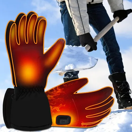 Miniatura 6 de SVPRO Guantes calefactables, guantes térmicos con batería eléctrica, impermeables, guantes de caza de invierno, guantes calefactables para pantalla