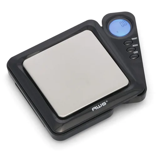 American Weigh Scales Serie Blade Escala Digital de Bolsillo en Gramos 1000g x 0.1g | Mini Escala de Precisión de 0.1g de Exactitud, Escala de Negro
