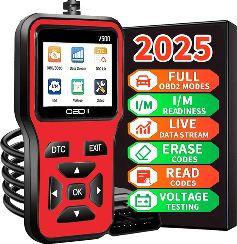 Miniatura 10 de Herramienta de diagnóstico del escáner OBD2: herramienta de escáner de código de luz del motor con reinicio, DTC, flujo de datos, preparación I/M