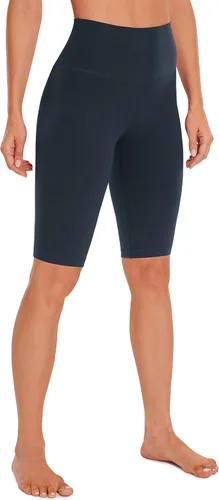 CRZ YOGA Butterluxe - Pantalones cortos de ciclista para mujer de 10 pulgadas, cintura alta, para entrenamiento, voleibol, yoga, elastano, suaves