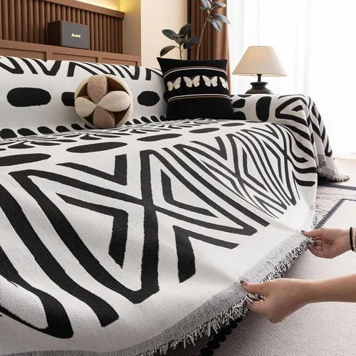 Miniatura 132 de VClife Fundas de sofá bohemio de felpilla para sofá seccional, fundas de sofá suaves y antideslizantes para sofá de 2 cojines, protector de muebles