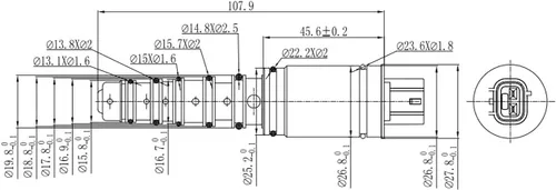 Miniatura 7 de Electroválvula de control del compresor de CA para TOYOTA Corolla 2009-2010 1.8L 2.4L Camry RAV4,válvula de presión del compresor