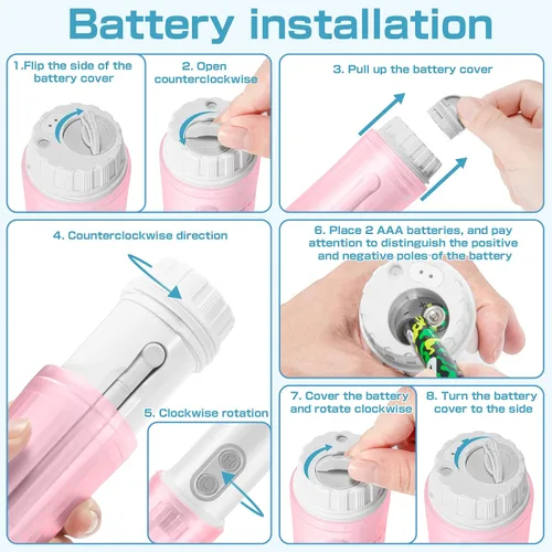 Miniatura 5 de Bidé eléctrico portátil para viajes, rociador de inodoro para limpieza de higiene personal, cuidado posparto calmante y alivio de hemorroides