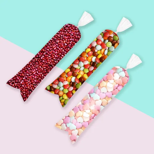 Miniatura 8 de LOMIMOS 200 bolsas de paletas de hielo, bolsas desechables de plástico para paletas de hielo, bolsas de molde de caramelo con embudo para adultos