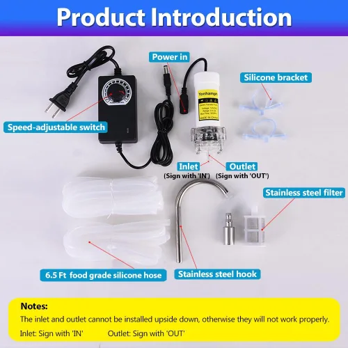Miniatura 5 de Bomba eléctrica autocebante de sifón de grado alimenticio para embotellado de vino casero, cerveza y kombucha, kit de bomba de transferencia de agua