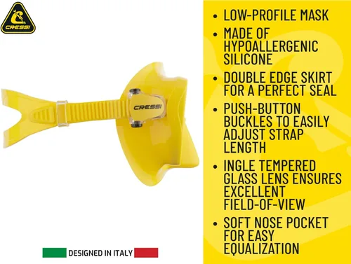 Miniatura 6 de Cressi Scuba Diving Snorkeling Kit - Freediving Mask & Dry Snorkel - F1 & Supernova Dry: Designed in Italy