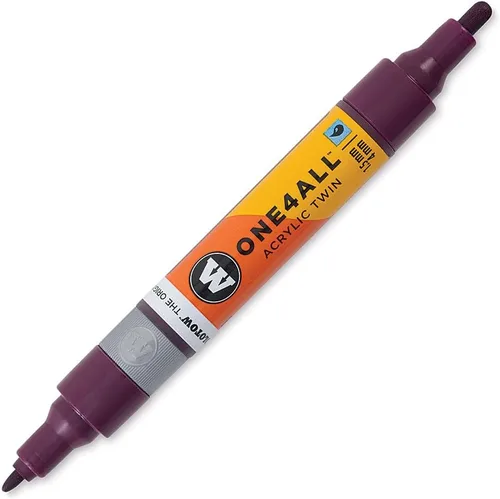Miniatura 34 de Molotow ONE4ALL - Marcador acrílico de doble bomba, puntas de 0.059 in y 0.157 in, luz Amazonas, 1 cada uno (227.423)