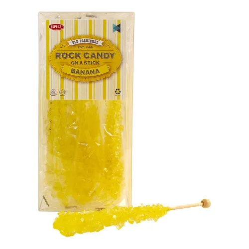 Miniatura 95 de Palitos de caramelo de roca extragrandes: 12 paletas de cereza rosa – envueltas individualmente – Palitos de caramelo de roca de cristal