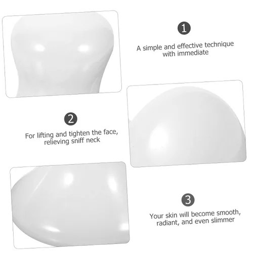 Miniatura 5 de Uonlytech Gua Sha Tools Health Jade Stones Hongos raspado herramienta de masaje para spa en casa, 2 piezas, color blanco