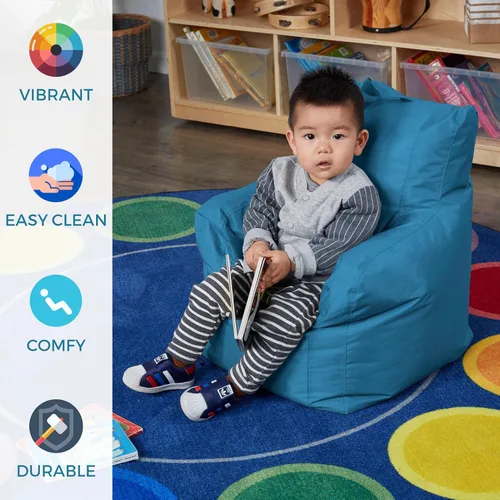 Miniatura 7 de Cali Little Bear Sack - Puf, funda de nailon Oxford recubierto duradero, asiento flexible para niños, muebles infantiles para dormitorios, salas