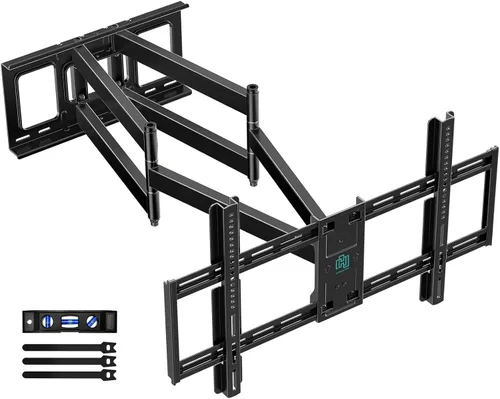 Miniatura 9 de HCMOUNTING Soporte de pared para TV de esquina premontado para televisores de 32 a 80 pulgadas, movimiento completo con extensión de deslizamiento