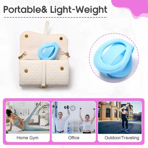 Miniatura 6 de Soulchen Paquete de 5 bandas elásticas de resistencia para brazos, espalda, pecho y hombros, yoga, pilates, estiramiento, entrenamiento para mujeres