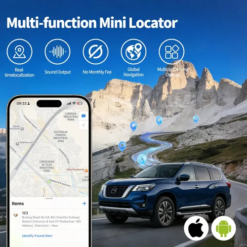 Miniatura 4 de Mini rastreador GPS portátil para vehículos, seguimiento global, rastreador GPS indetectable, sin tarifa mensual/sin tarjeta SIM, dispositivo